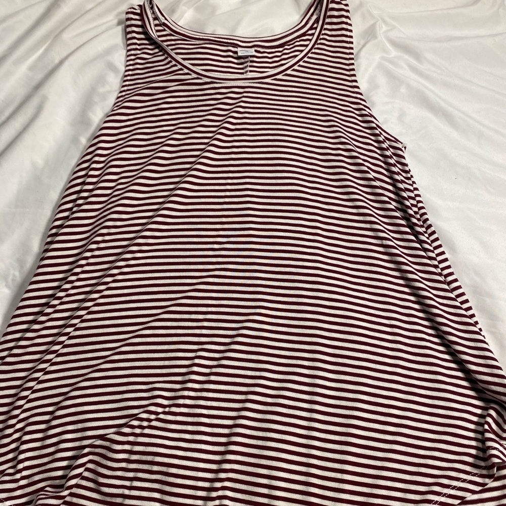 Old navy red and white striped tank top